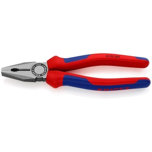 Knipex 03 02 200 Combination Pliers black 200mm Grip Handle